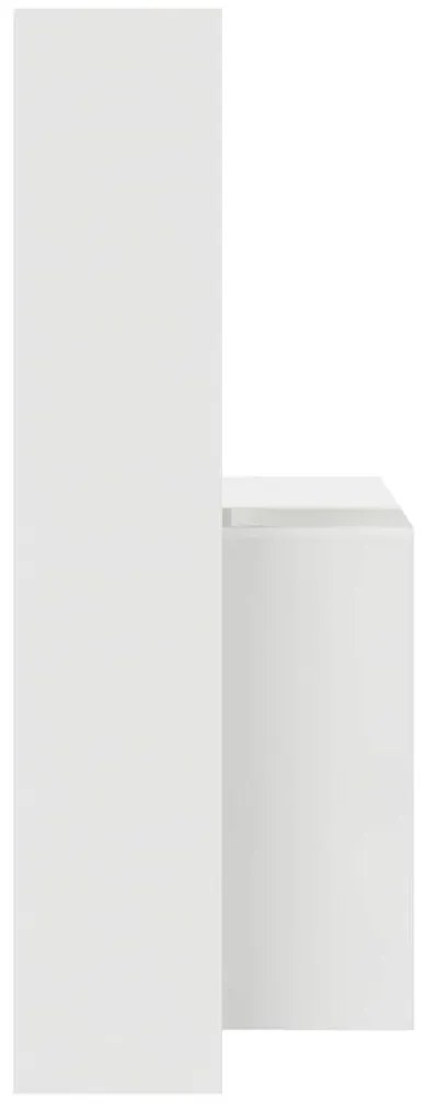Mesa Branco 138.5 x 55 x 143 cm Madeira processada