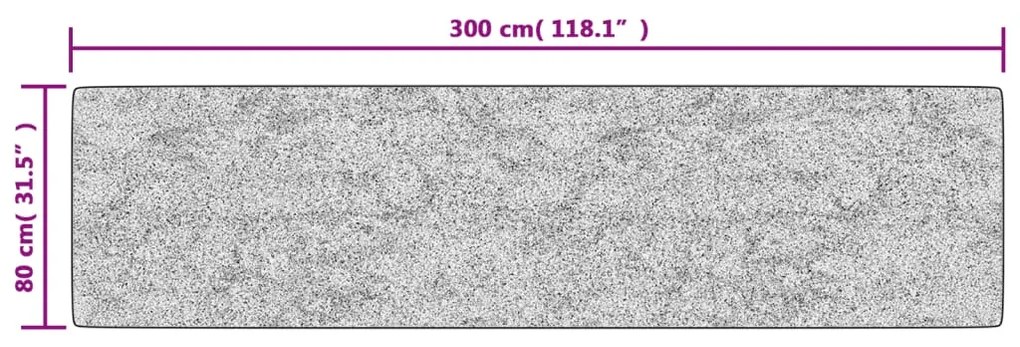 Tapete lavável antiderrapante 80x300 cm multicor