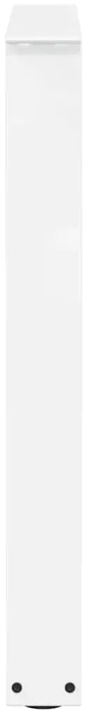 Pernas para mesa de jantar em V, 2 peças, branco, 70x(72-73,3) cm, aço