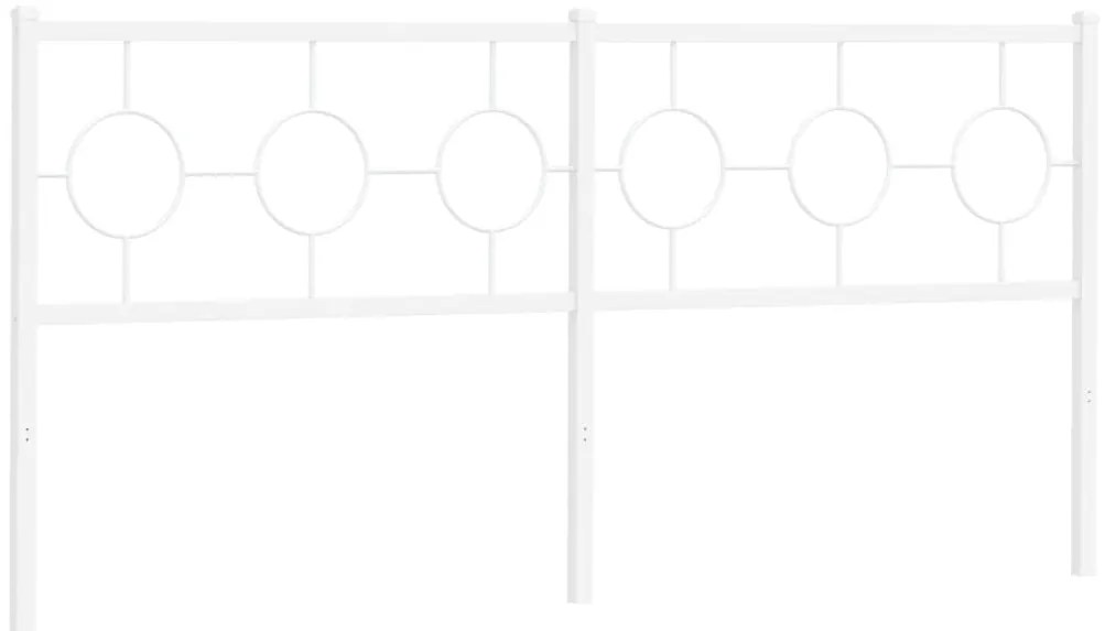 Cabeceira de cama 180 cm metal branco