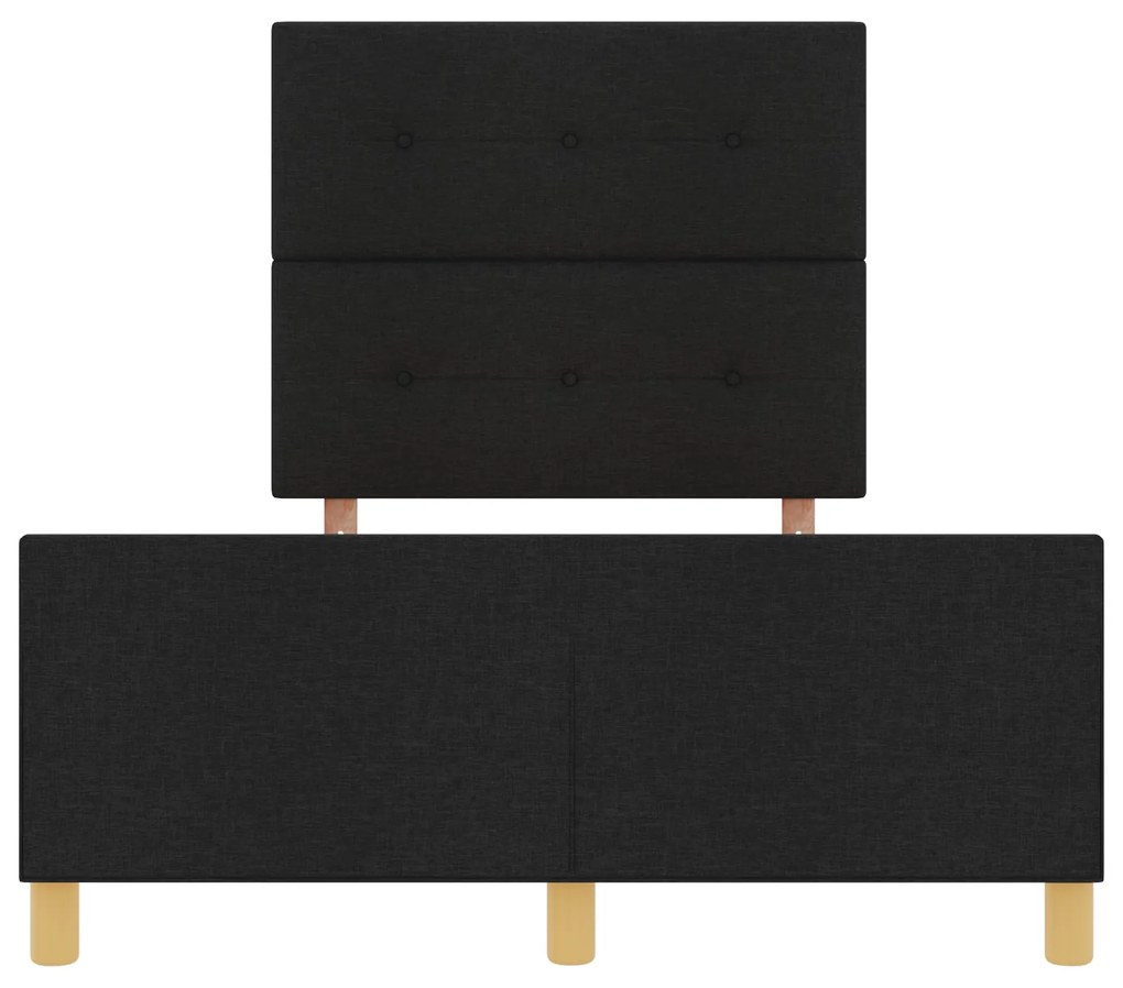 Cama vidaXL Preta 120x200 cm em Tecido