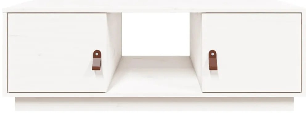 Mesa de centro 100x50x35 cm pinho maciço branco