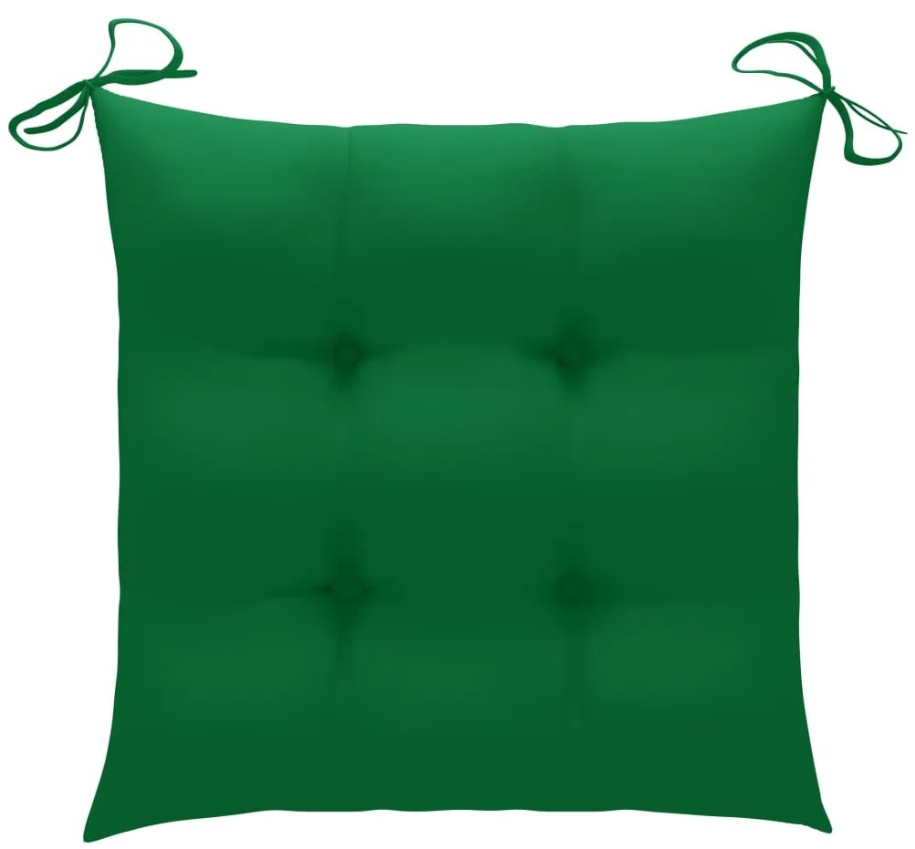 Cadeiras exterior dobráveis c/ almofadões 2 pcs acácia maciça