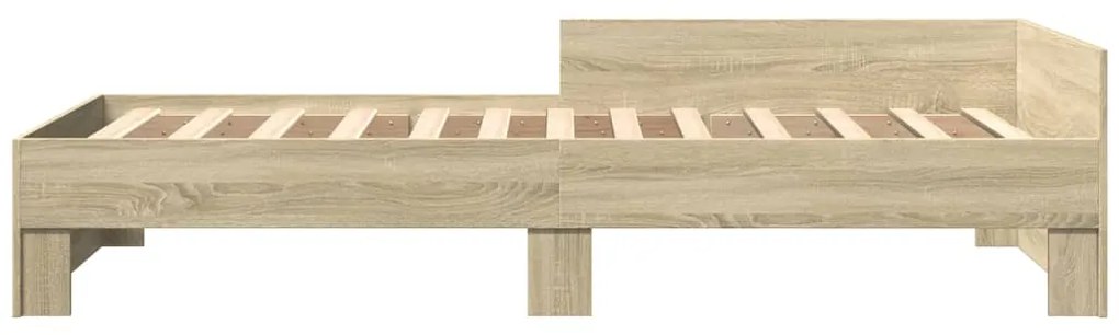 Estrutura cama s/ colchão derivados de madeira carvalho sonoma