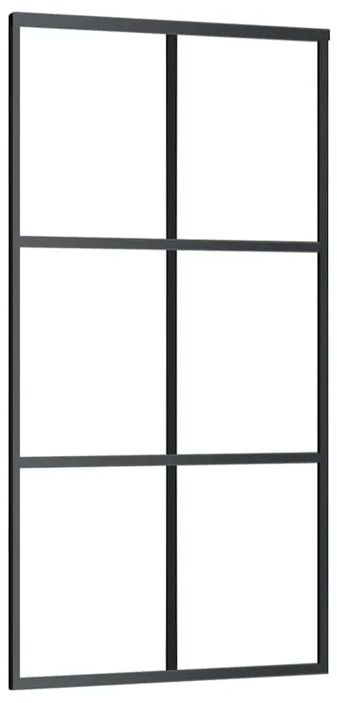 Porta deslizante c/ conj ferragens 102x205cm vidro ESG preto
