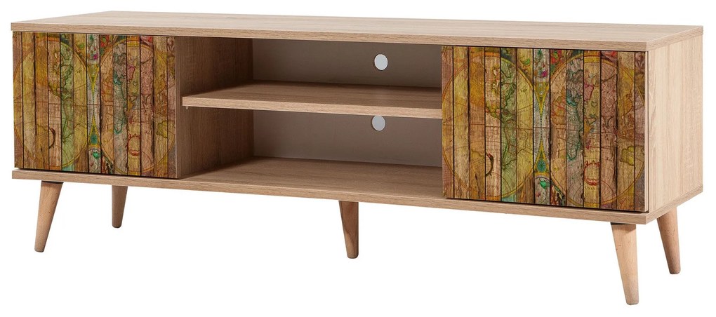 Móvel TV Truva – Carvalho Sonoma – 140x50x40 cm