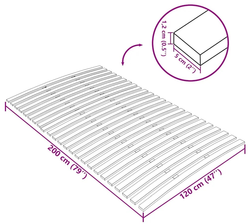 Estrado de ripas com 24 ripas 120x200 cm