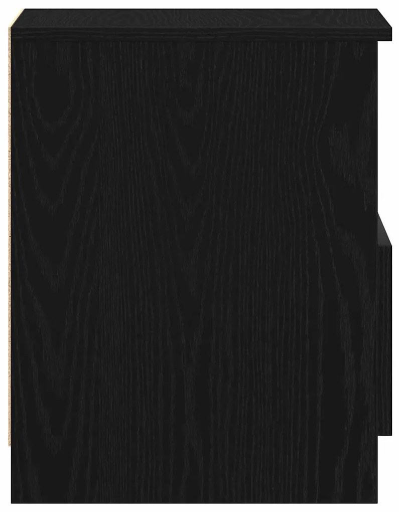 Cabideiro vidaXL Preto Carvalho 40x40x50 cm Madeira de Engenharia