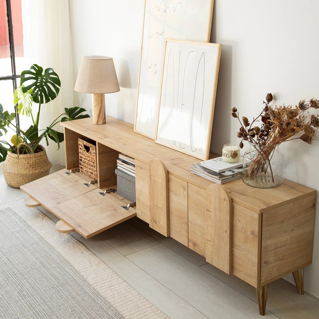 ****
Móvel TV New Line – Carvalho – 180 cm x 50 cm x 35 cm
**
