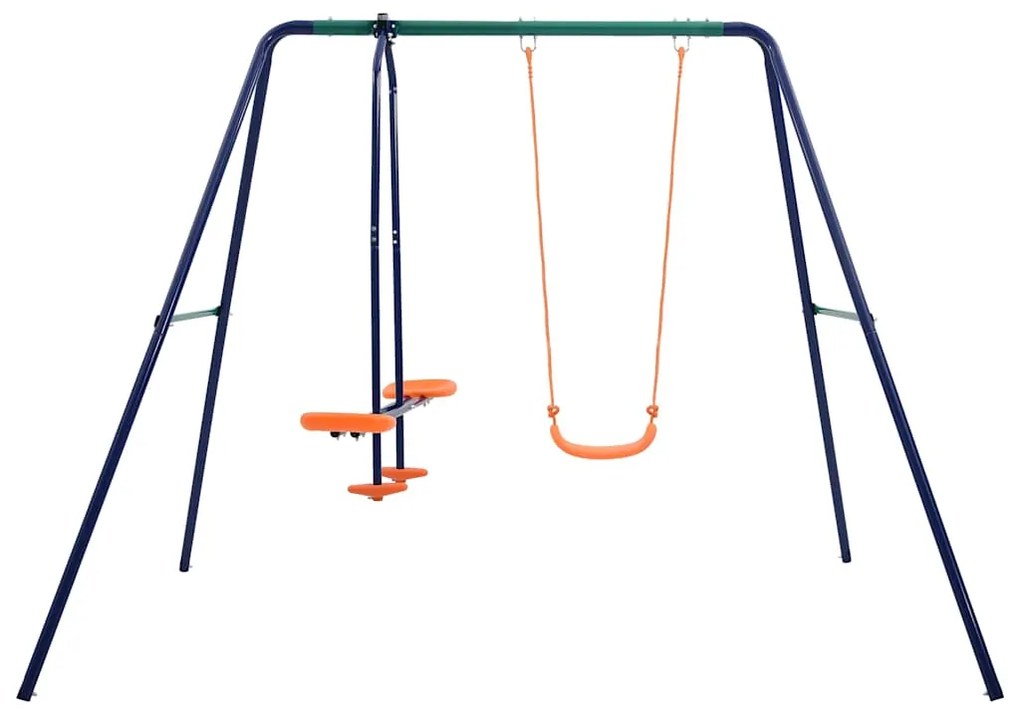 Conjunto de baloiços com 3 lugares aço