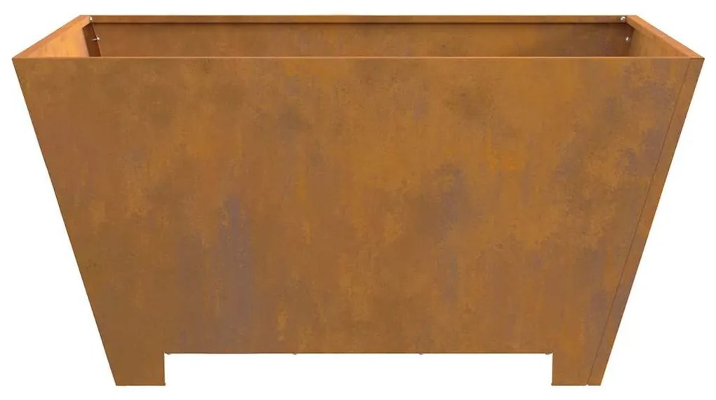 Fogueira Quadrada 80x80x40 cm Aço Envelhecido