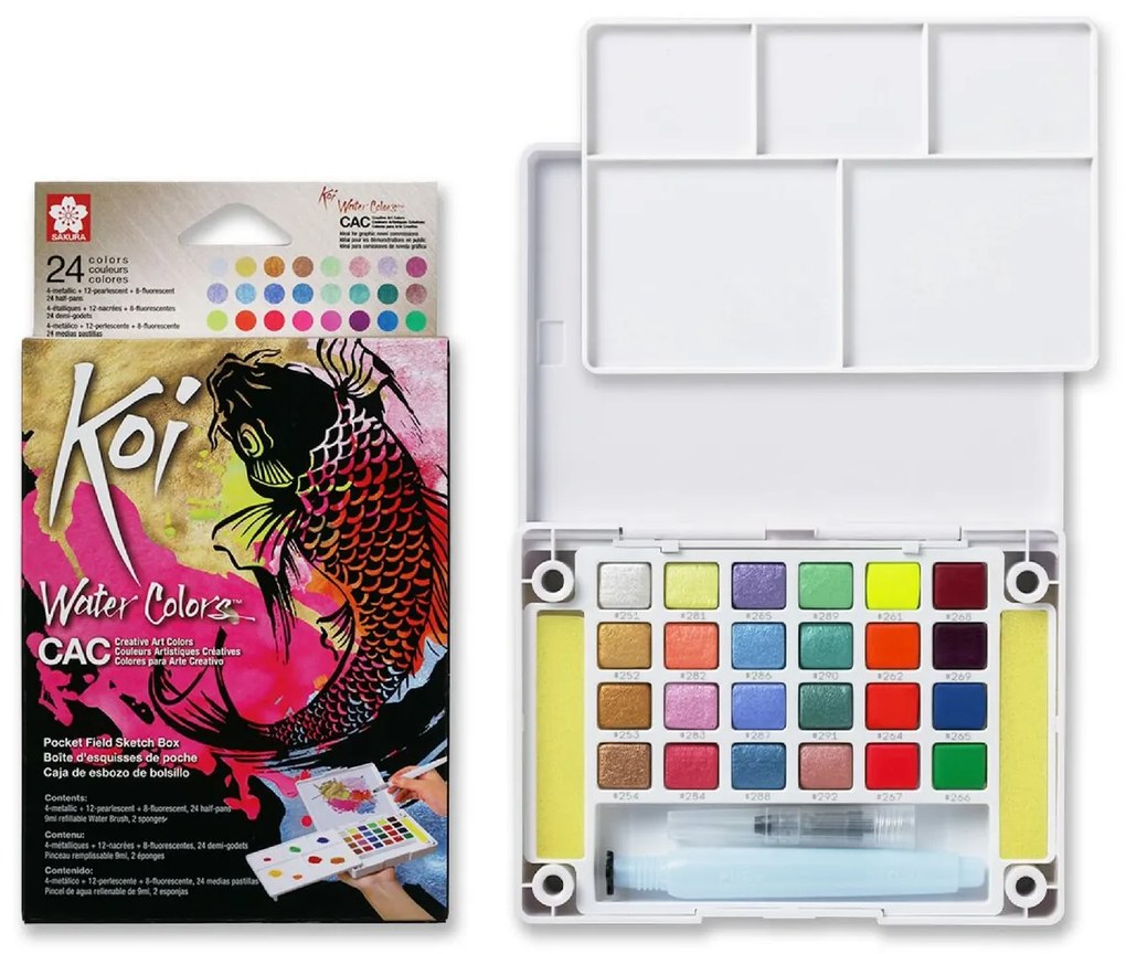 Conjunto de Pintura Aguarela Talens Sakura Koi Water Colors