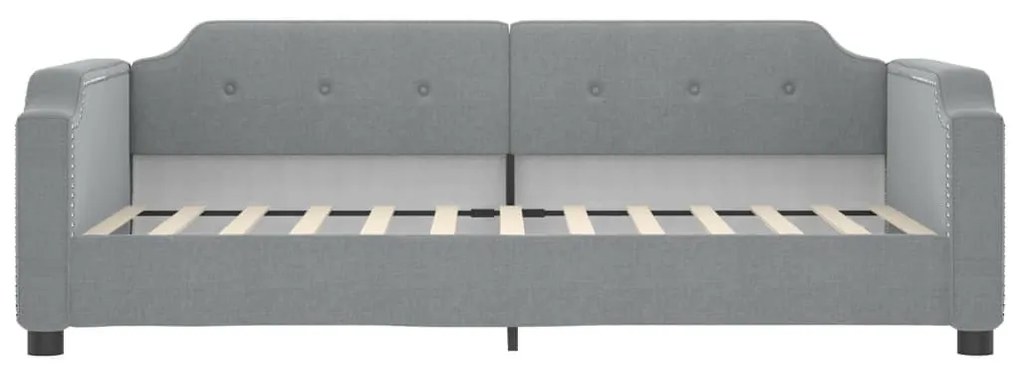 Sofá-cama c/ gavetão e gavetas 80x200 cm tecido cinzento-claro