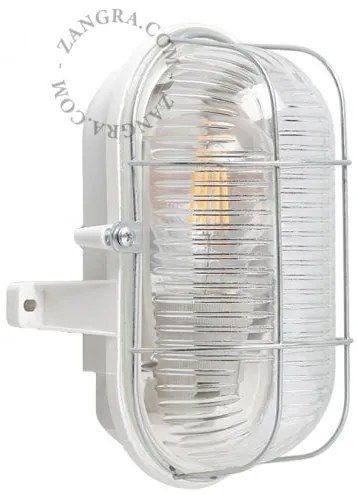 Aplique de Exterior Olho de Boi IP54 - Zangra - Branco