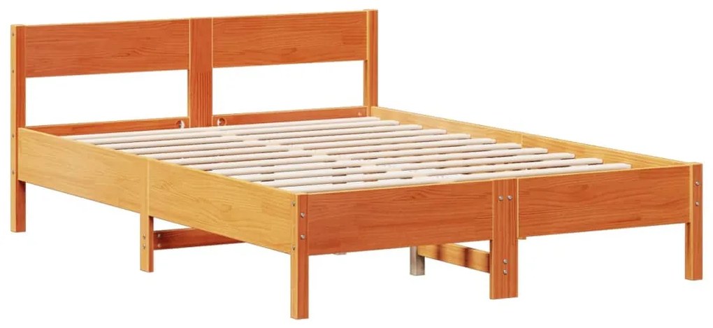 Cama com estante sem colchão 160x200 cm pinho maciço