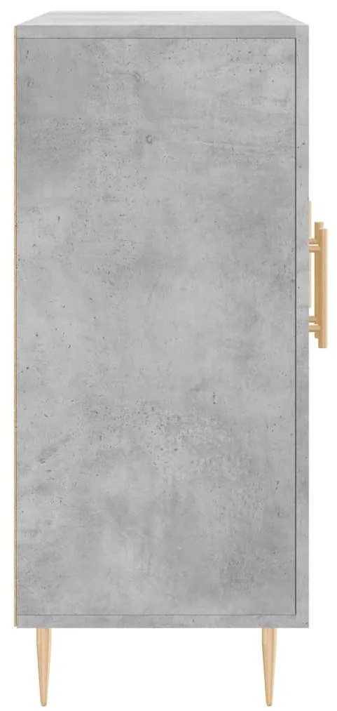 Aparador 90x34x80 cm madeira processada cinza cimento