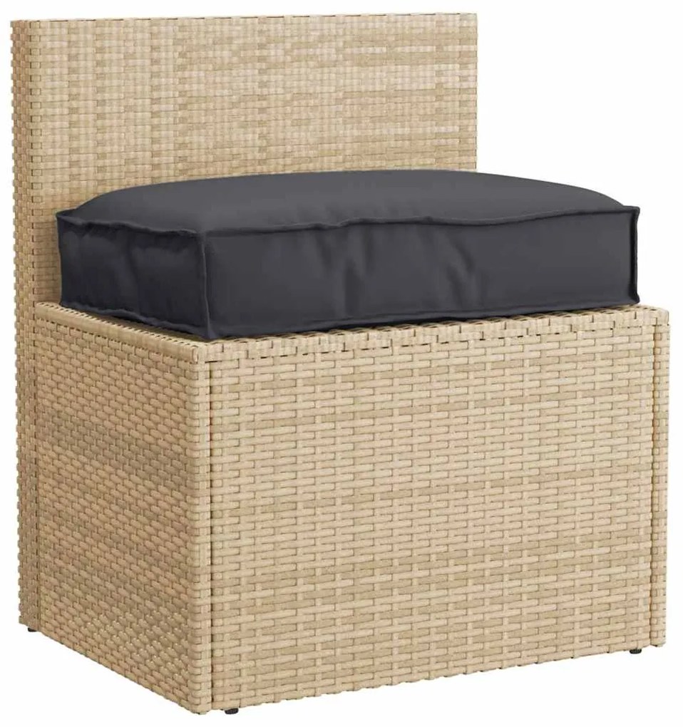 Almofada de Palete para Assento Preta 60x40x8 cm Tecido Oxford