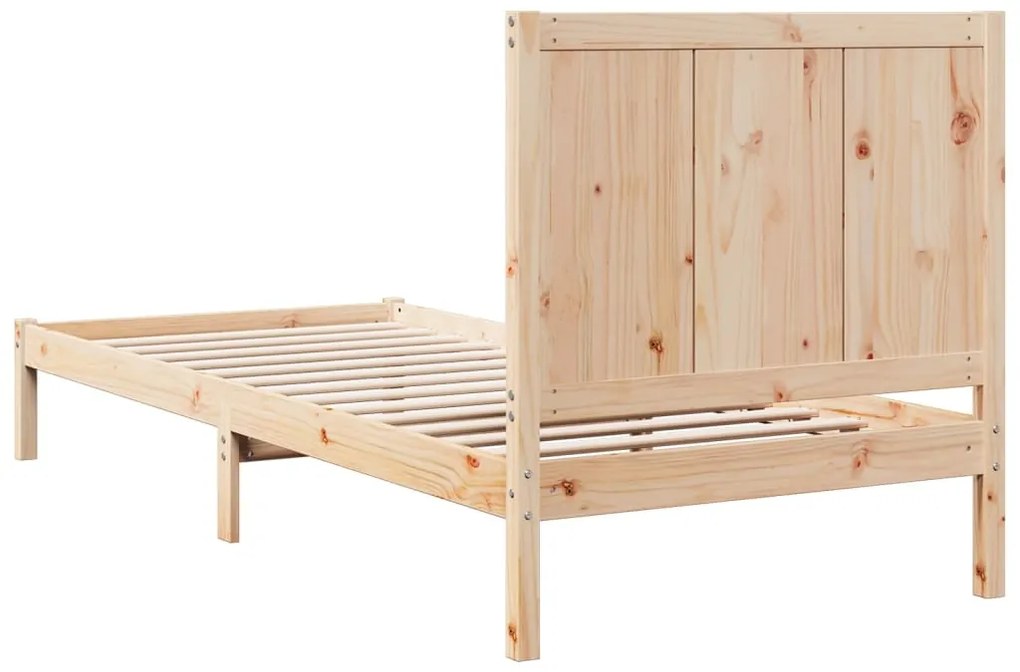 Cama extra longa sem colchão 100x220 cm madeira maciça