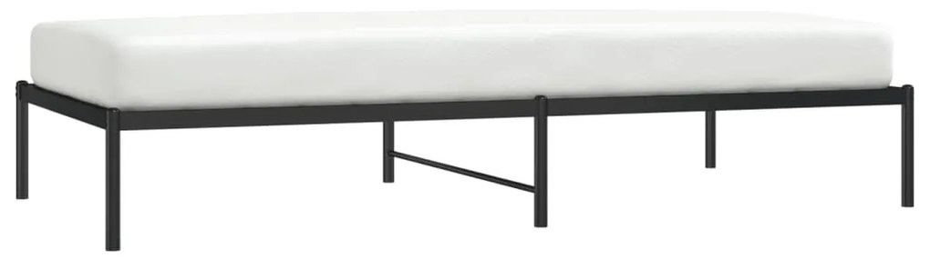 Estrutura de cama 100x200 cm metal preto