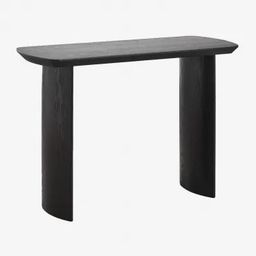 Consola 110x40 Cm Em Mdf Tuareg Preto Claro - Sklum