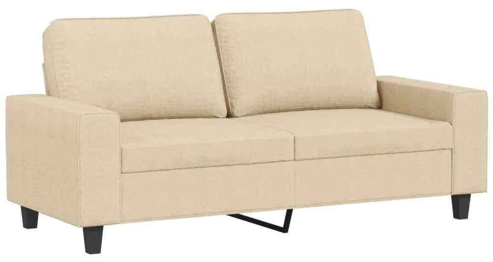 2 pcs conjunto de sofás tecido cor creme