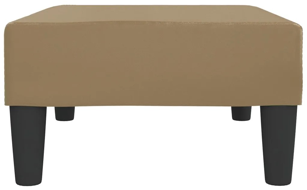 Apoio de pés 78x56x32 couro artificial cappuccino