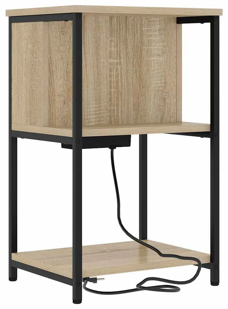 Armário de Cabeceira 2 pcs Carvalho sonoma 38 x 31 x 61 cm