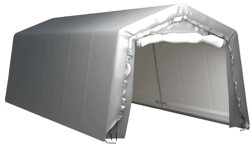 Tenda de armazenamento 300x750 cm aço cinzento
