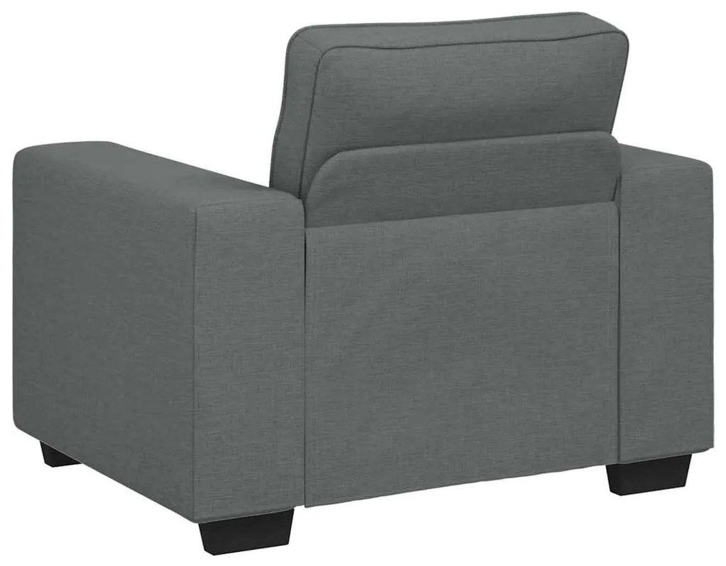 Poltrona 60 cm tecido cinzento-escuro