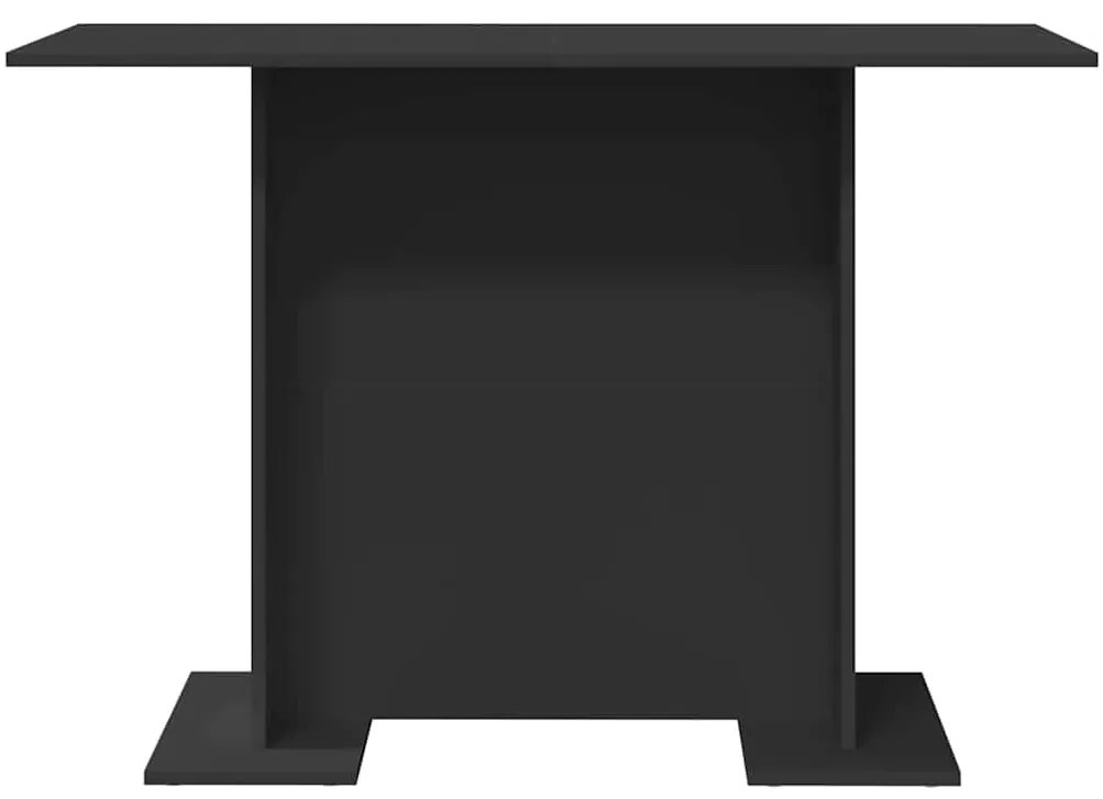 Mesa de Jantar Preta 100x60x75 cm Madeira Engenharia