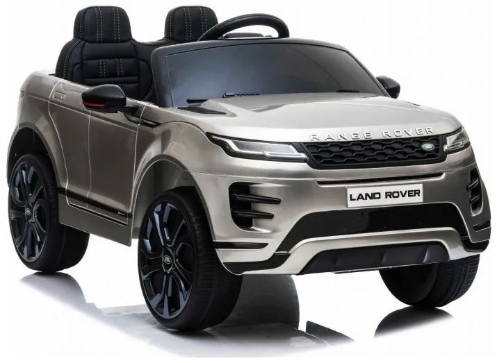 Carro elétrico para crianças 12V Range Rover Evoque pneus borracha e assento pele sintetica Cinzento