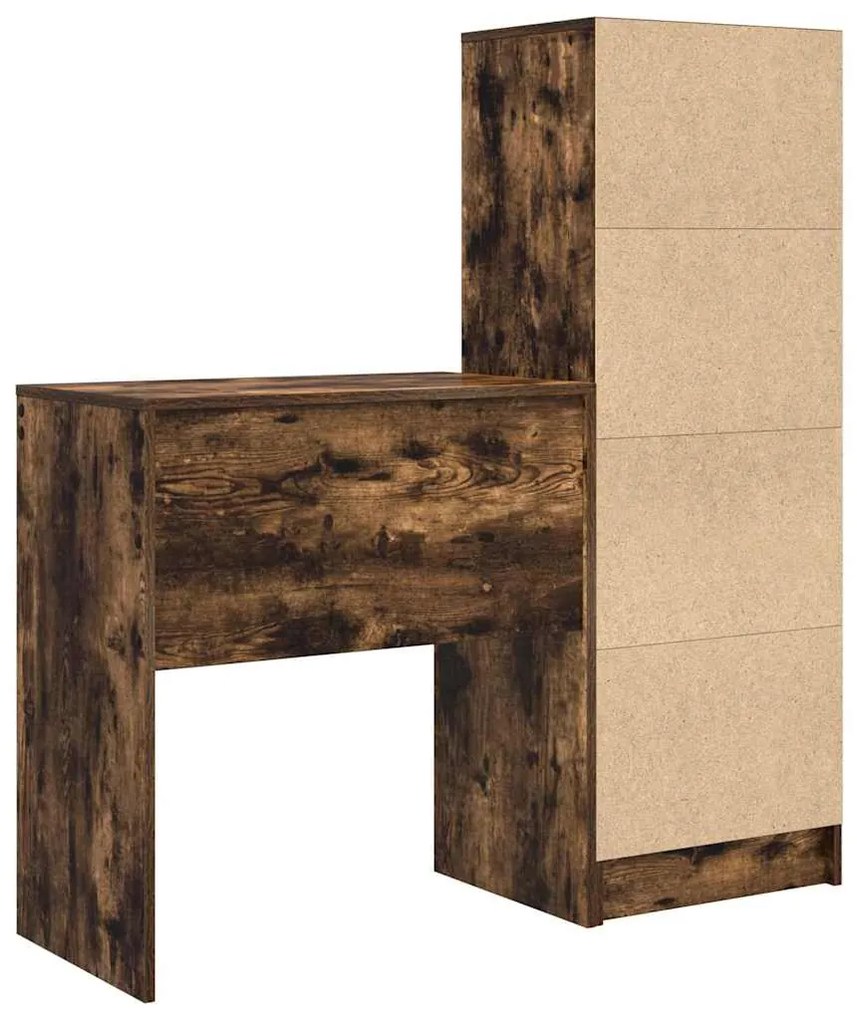 Mesa com Arrumação Carvalho Fumado Madeira Derivada