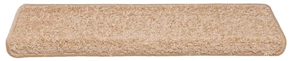Tapetes de escadas 30 pcs 65x21x4 cm dourado