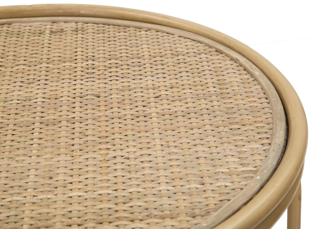 MESA DE APOIO SAMUI Ø 40X55 CM COR NATURAL