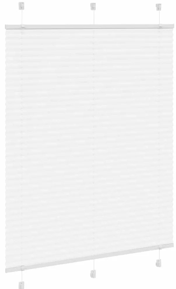 Branco Plissada Cega 110x150cm Largura Tecido 109,4cm Poliéster
