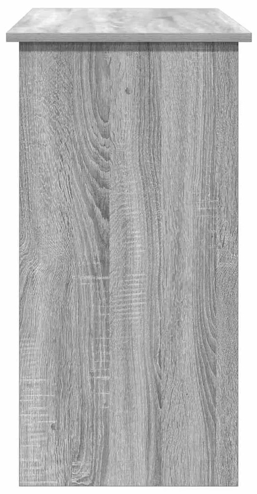 Secretária 80x40x75 cm derivados de madeira cor cinzento sonoma