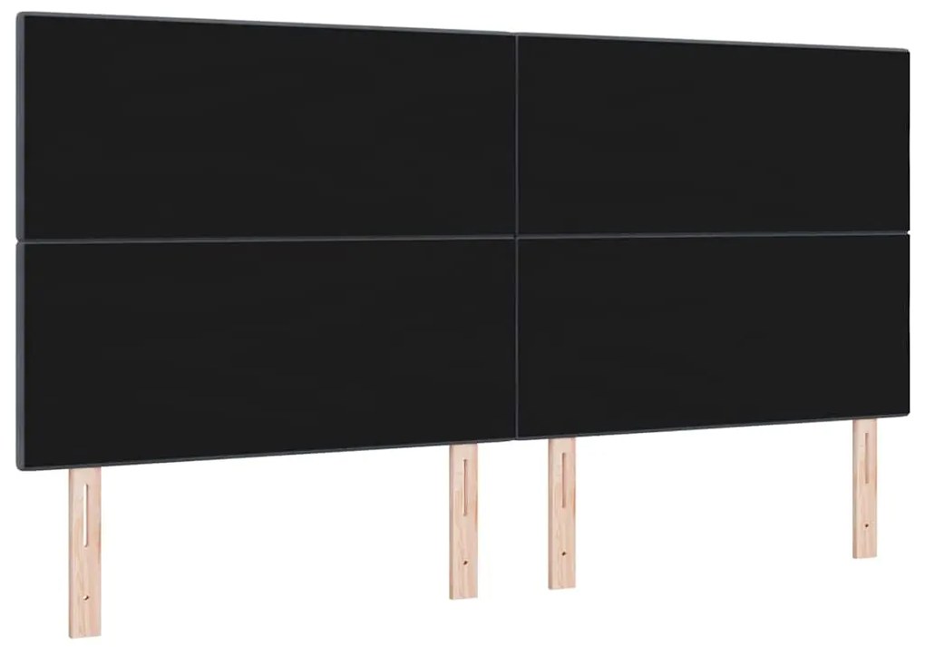 Cabeceira LED vidaXL Cinza Escuro 100 cm em Veludo