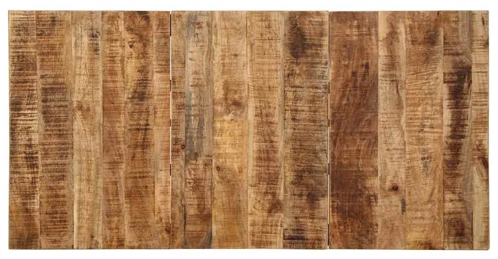 Mesa de jantar 160x80x75 cm madeira de mangueira maciça áspera
