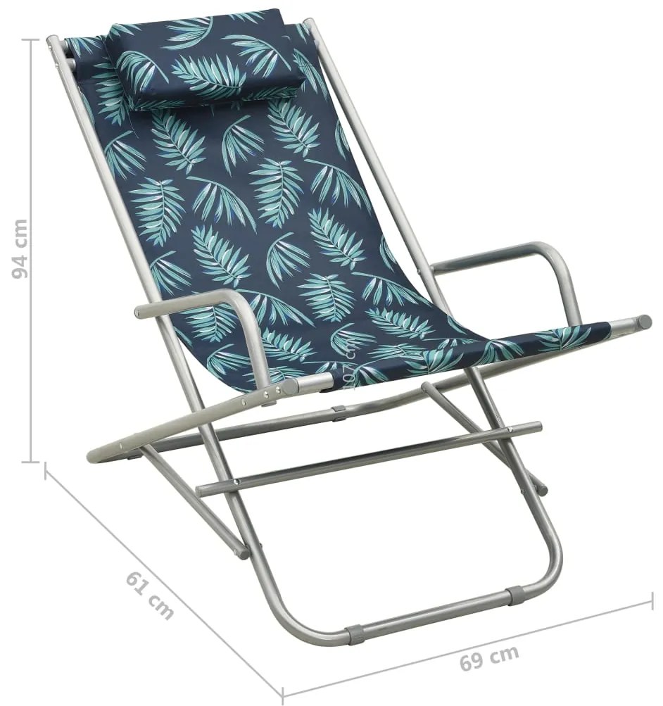 Cadeiras de baloiço 2 pcs aço estampagem de folhas
