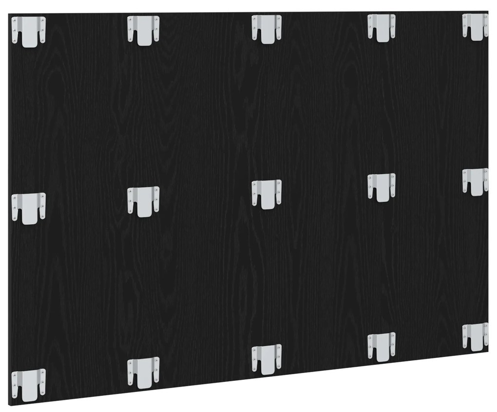 Cabeceira de Cama vidaXL Carvalho Preto 120x1,5x80 cm Madeira Engineer