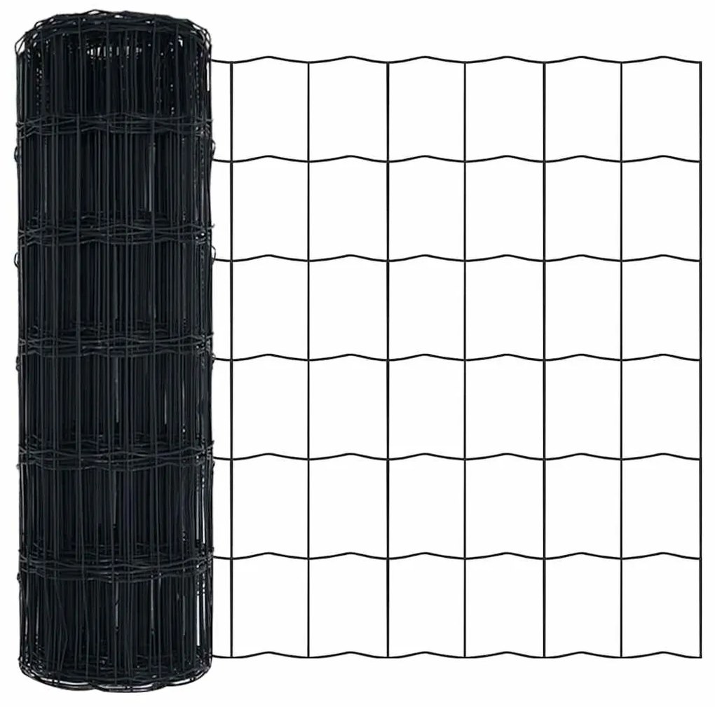 Cerca Euro Cinza 0.4x50 m Aço
