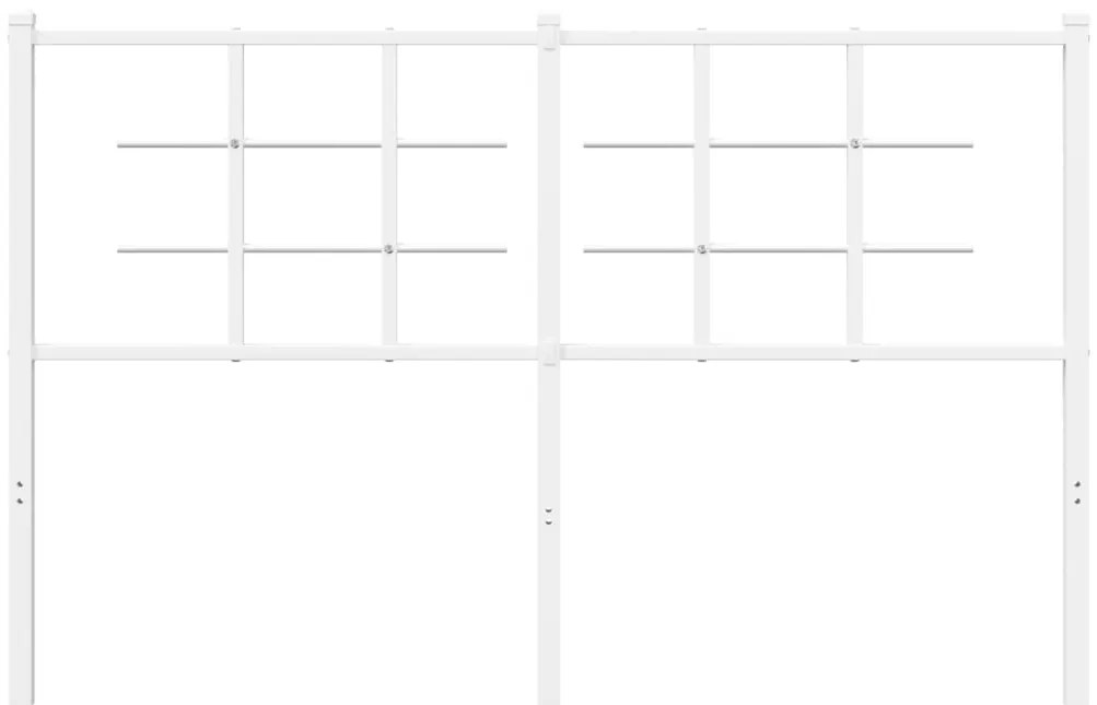 Cabeceira de cama 135 cm metal branco