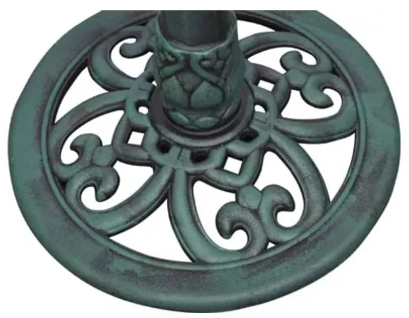 Banheira para pássaros com pássaro decorativo