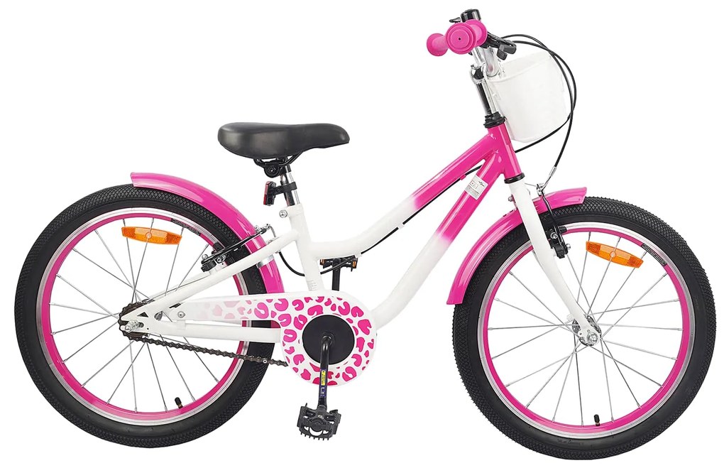 vidaXL Bicicleta Infantil 20 Polegadas para 6-11 Anos Rosa Escuro