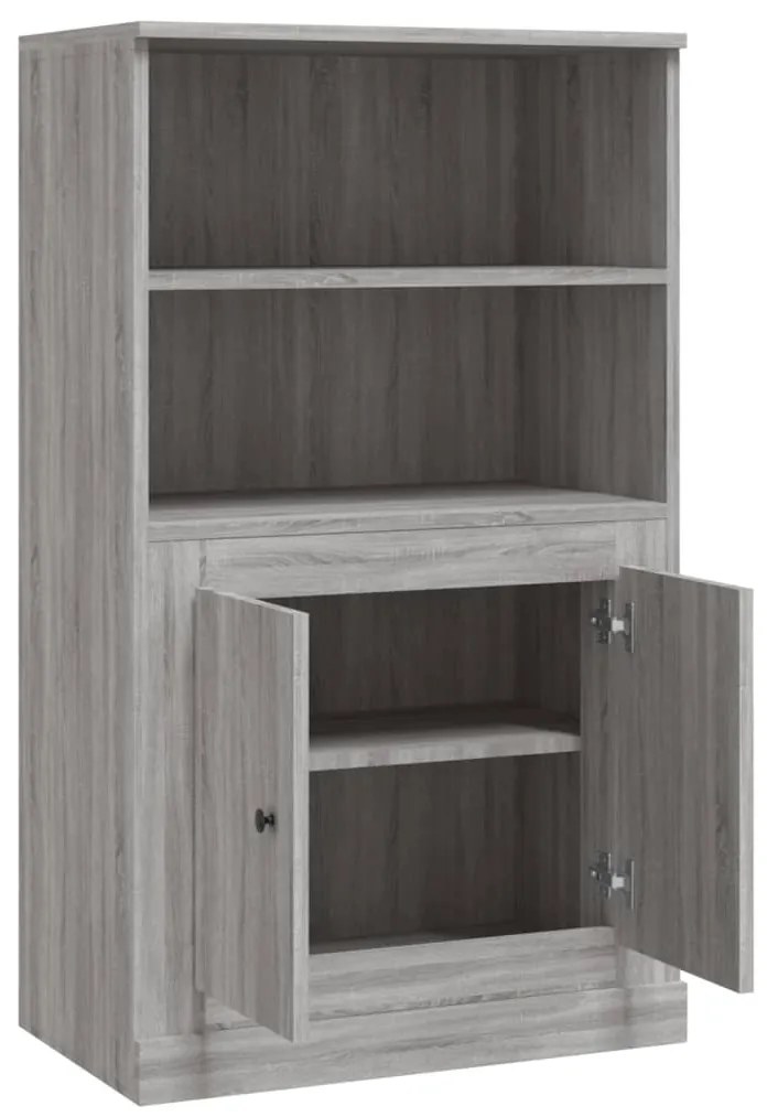 Armário alto derivados de madeira 60x35,5x103,5 cm sonoma cinza
