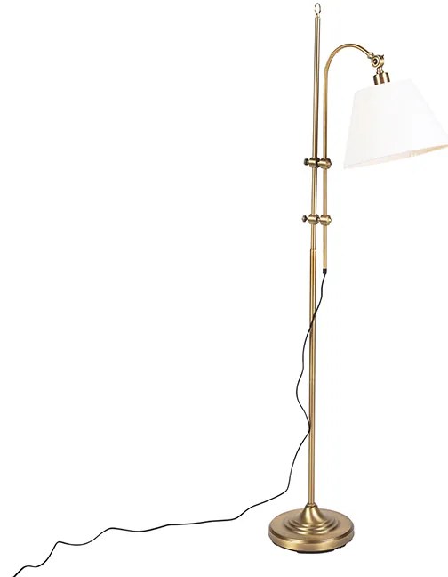 LED Candeeiro de pé clássico inteligente bronze com branco incl. Wifi A60 - Ashley Clássico / Antigo