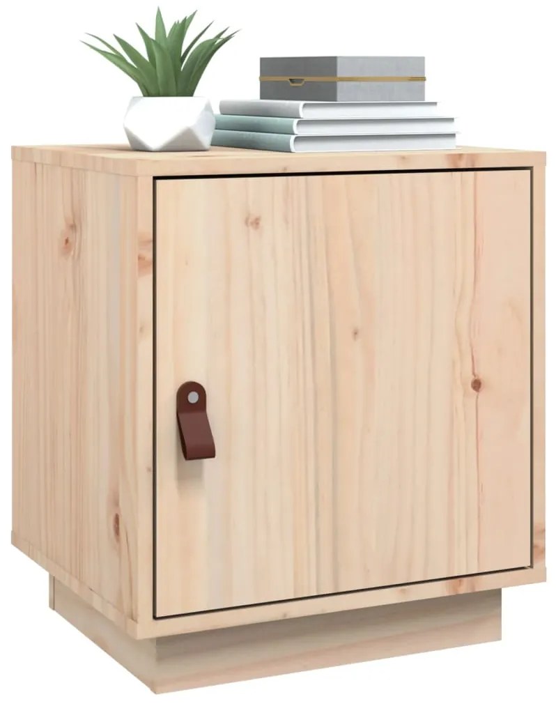 Mesas de cabeceira 2 pcs 40x34x45 cm madeira de pinho maciça