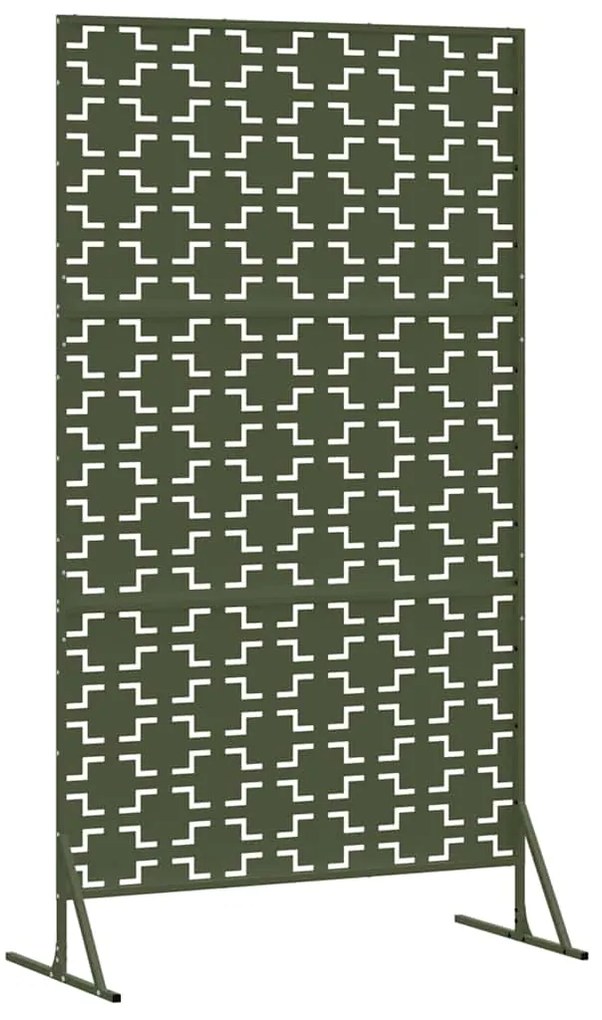 Tela de Privacidade Verde Azeitona 100x50x180 cm de Aço