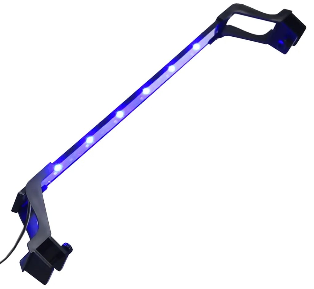Lâmpada de aquário LED com braçadeiras 55-70 cm azul e branco