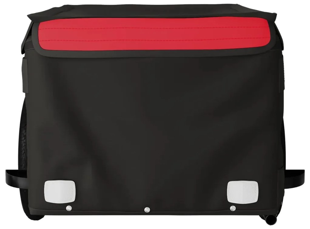 Reboque para bicicleta 30 kg ferro preto e vermelho